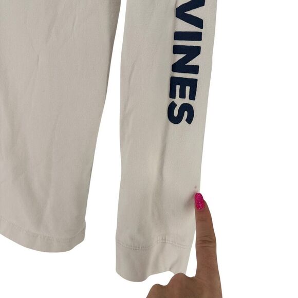 Vineyard Vines Graphic Tee Mackerel Long Sleeve White Mens Size S Preppy Crew - Picture 6 of 7